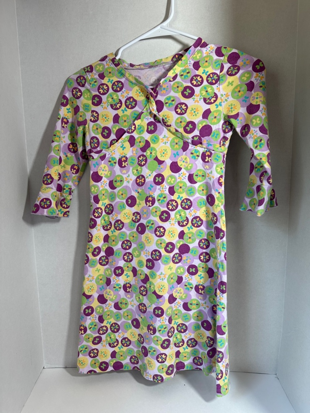 J. Khaki polka dot dress size medium